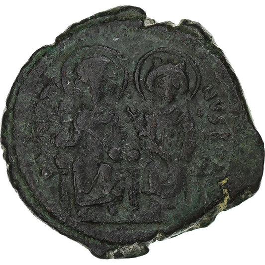 Justyn II i Zofia, 
  
  Follis, 
  
  568-569