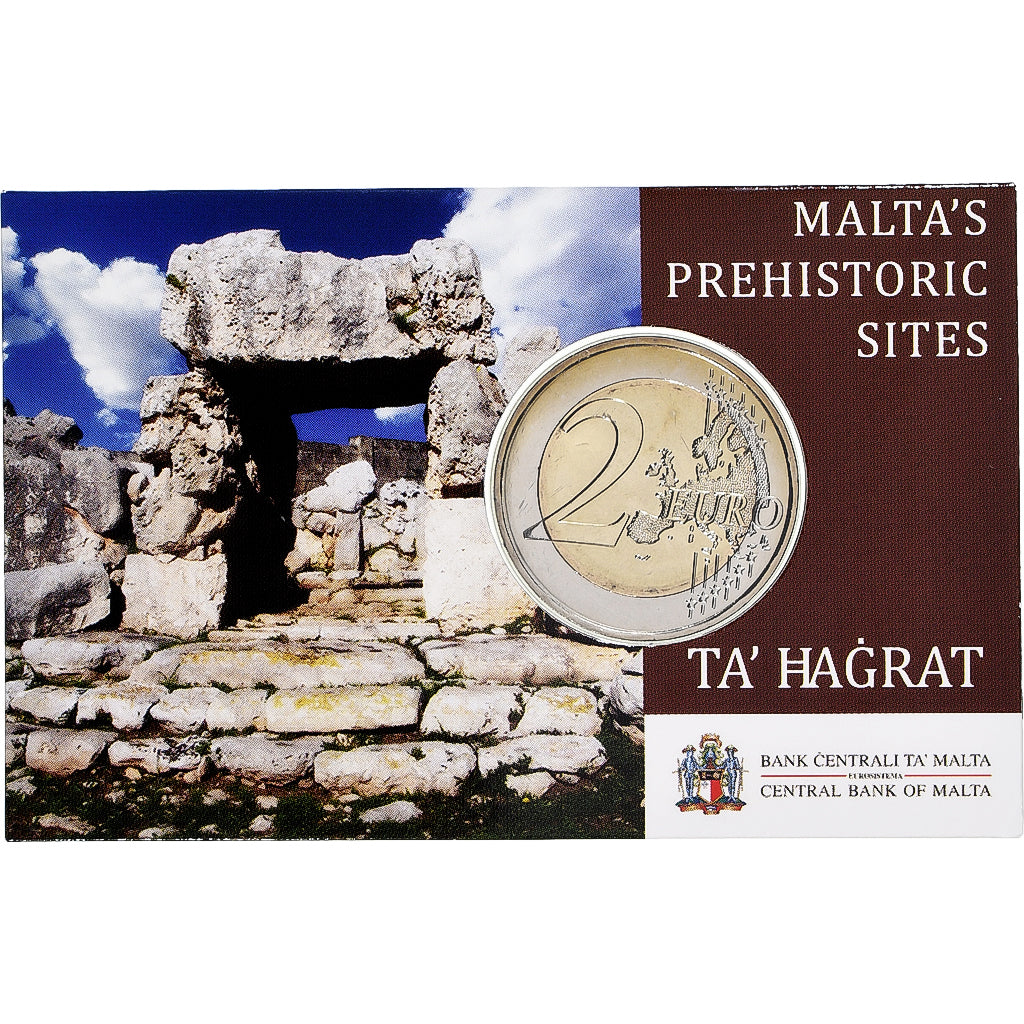 Malta, 
  
  2 euro, 
  
  Ta' Hagrat-Tempel