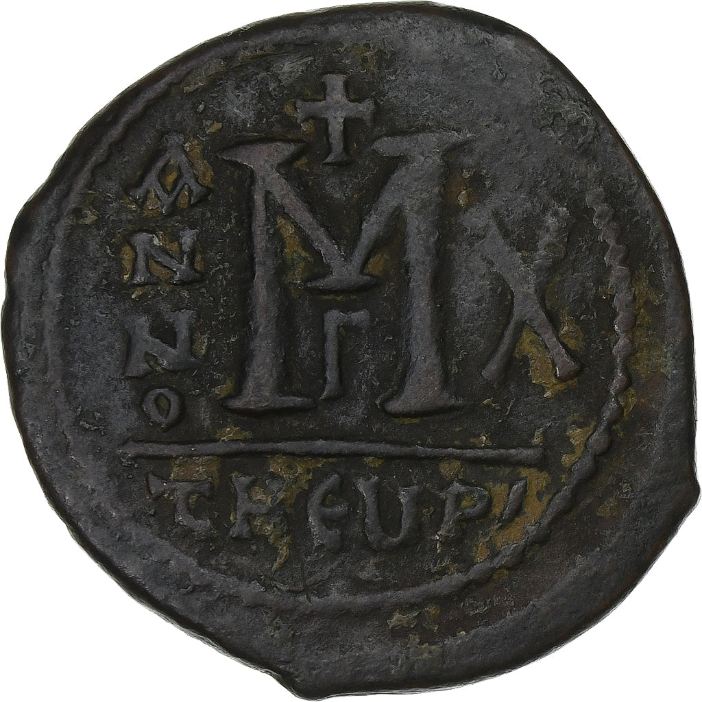 Maurycy Tyberiusz, 
  
  Follis, 
  
  591-592