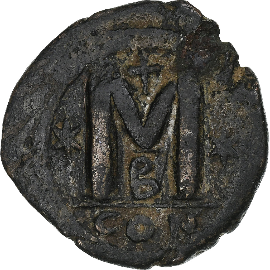 Justynian I, 
  
  Follis, 
  
  527-565