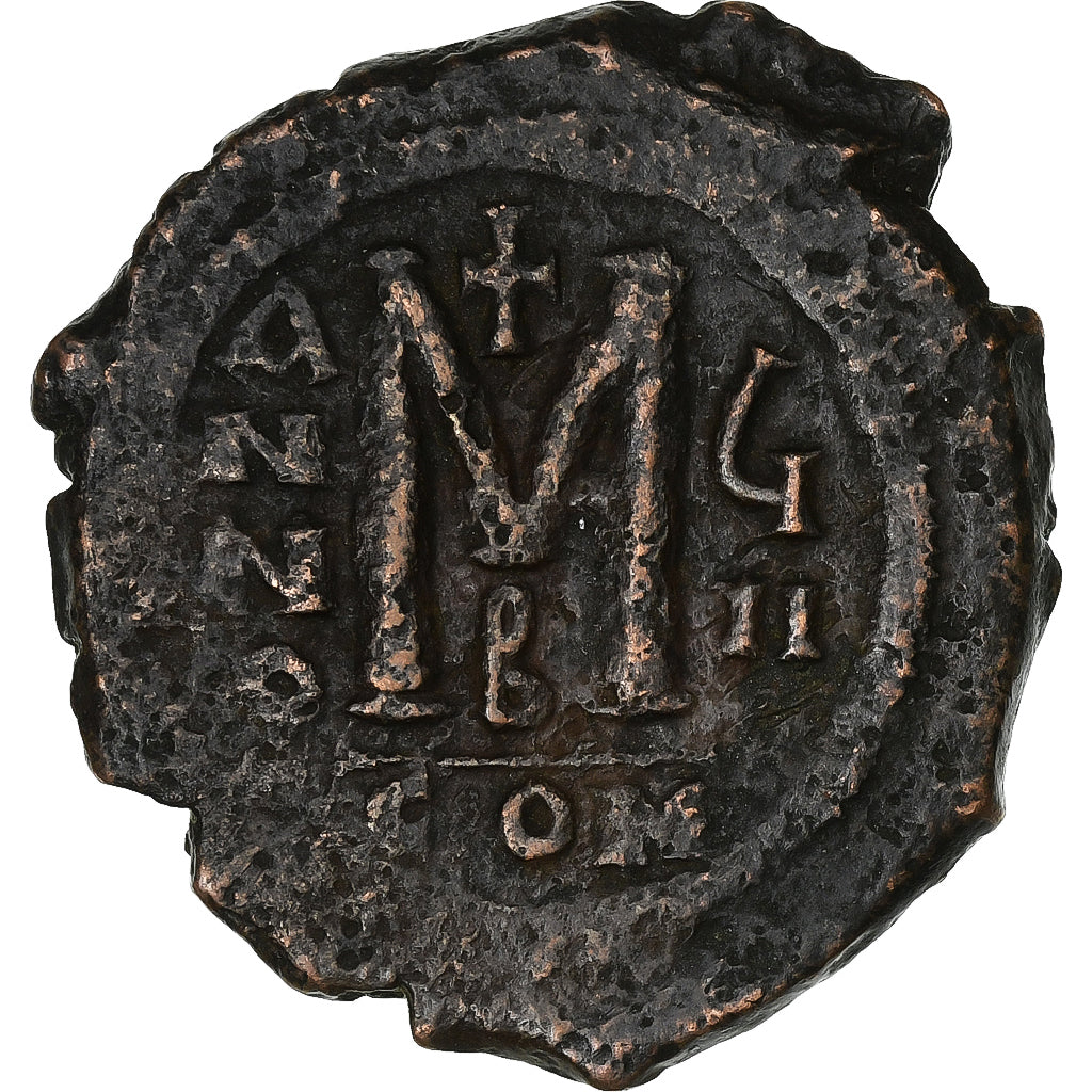 Maurycy Tyberiusz, 
  
  Follis, 
  
  588-589