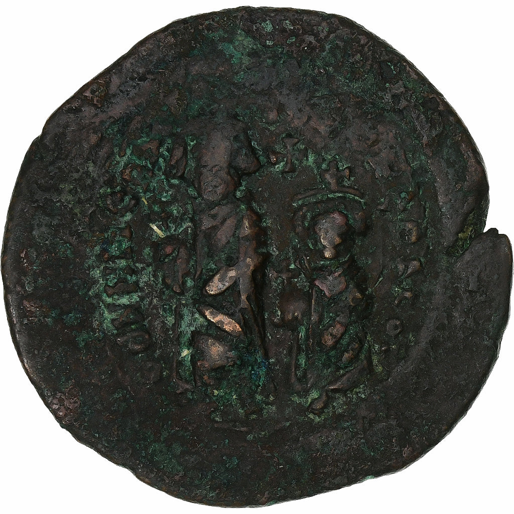 Herakliusz, 
  
  z Herakliuszem Konstantynem, 
  
  Follis