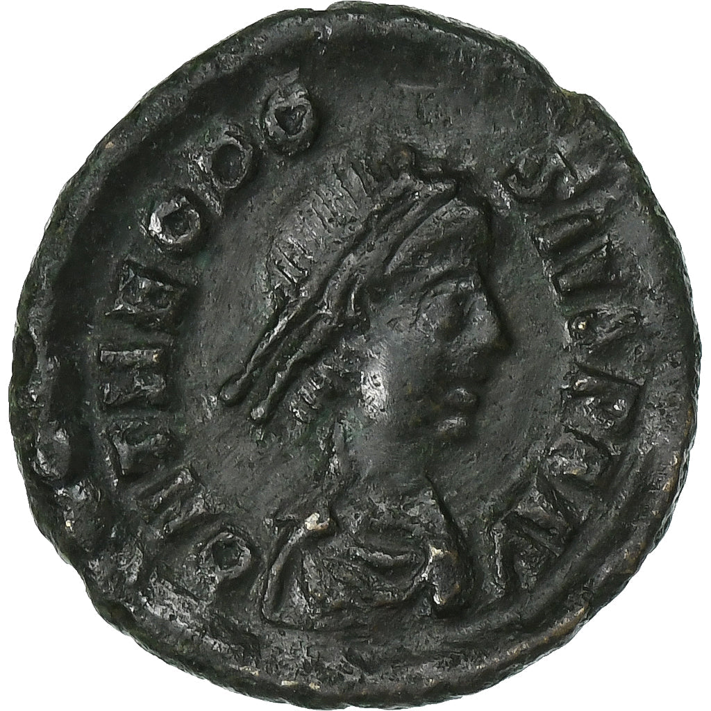 Teodozjusz I, 
  
  Follis, 
  
  384-387