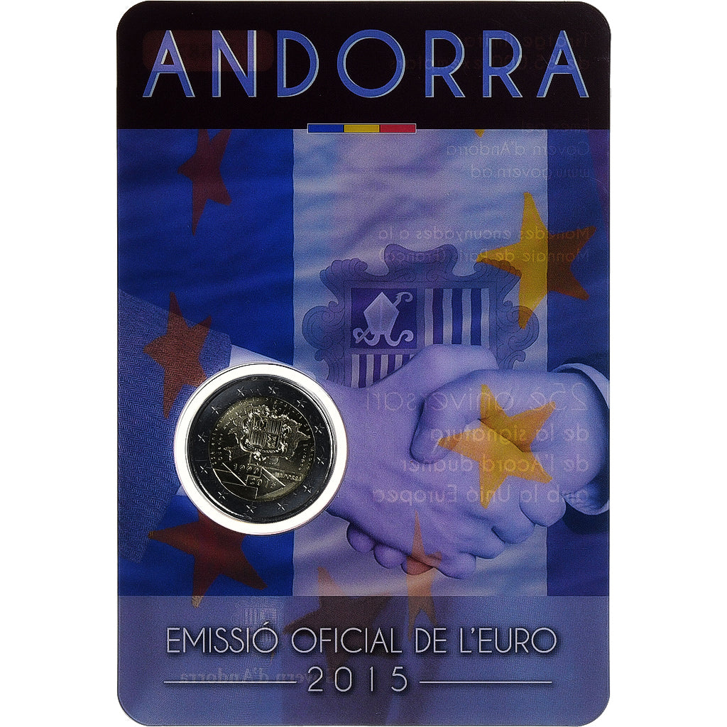 Andora, 
  
  2 euro, 
  
  25. Jahretag des Abkommens mit der EU