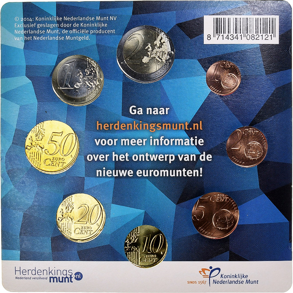 Niederlande, 
  
  1 cent za 2 euro, 
  
  BU