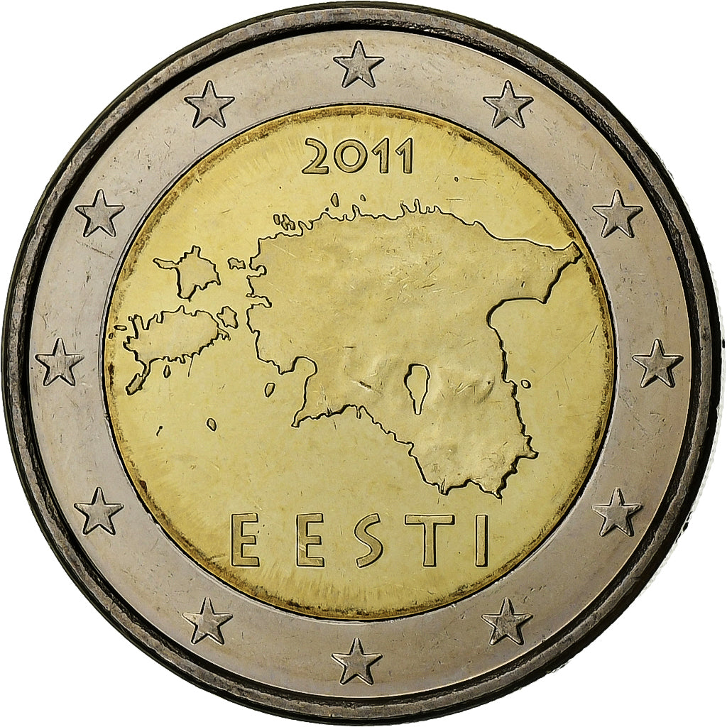 Estland, 
  
  2 euro, 
  
  BU