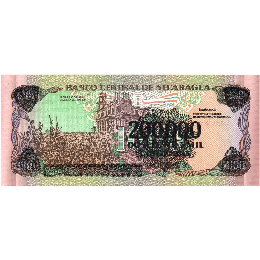 Nikaragua, 
  
  200, 
  
  000 Kordobas na 1000 Kordoba