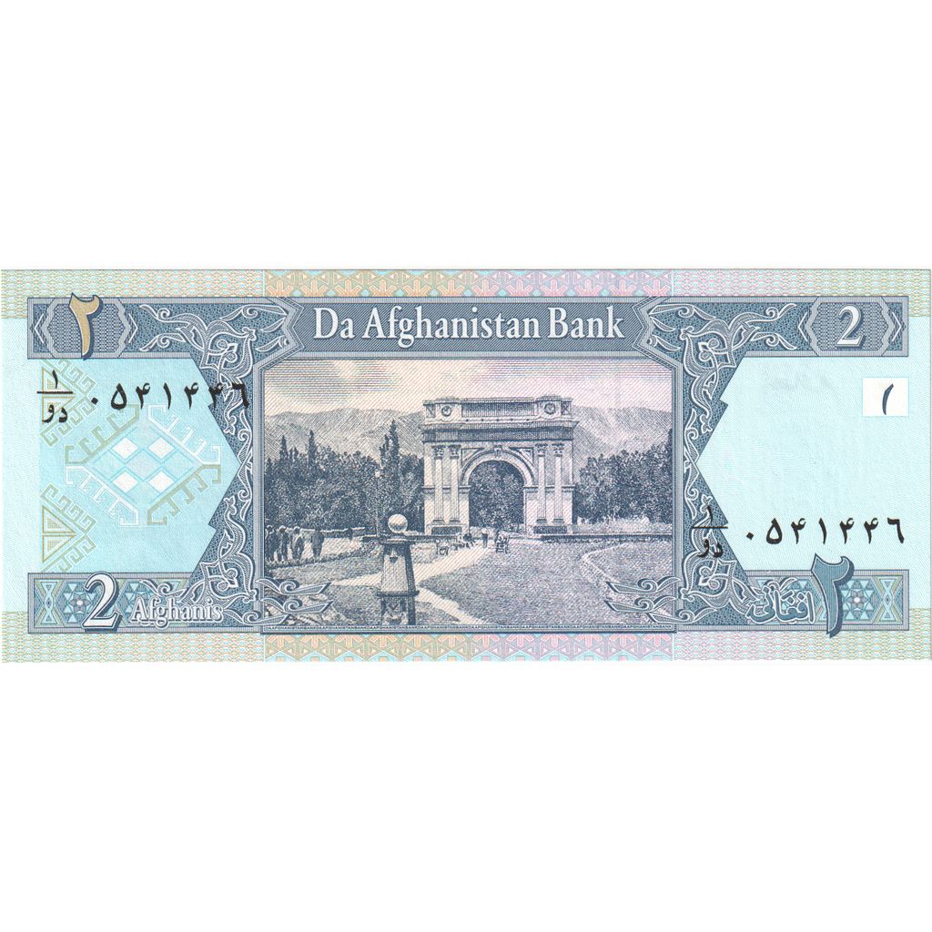 Afganistan, 
  
  2 Afgańczyków, 
  
  UNC(65-70)