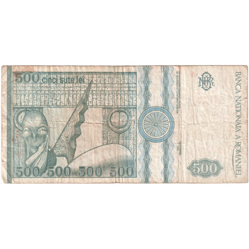 Rumunia, 
  
  500 lei, 
  
  VF(30-35)