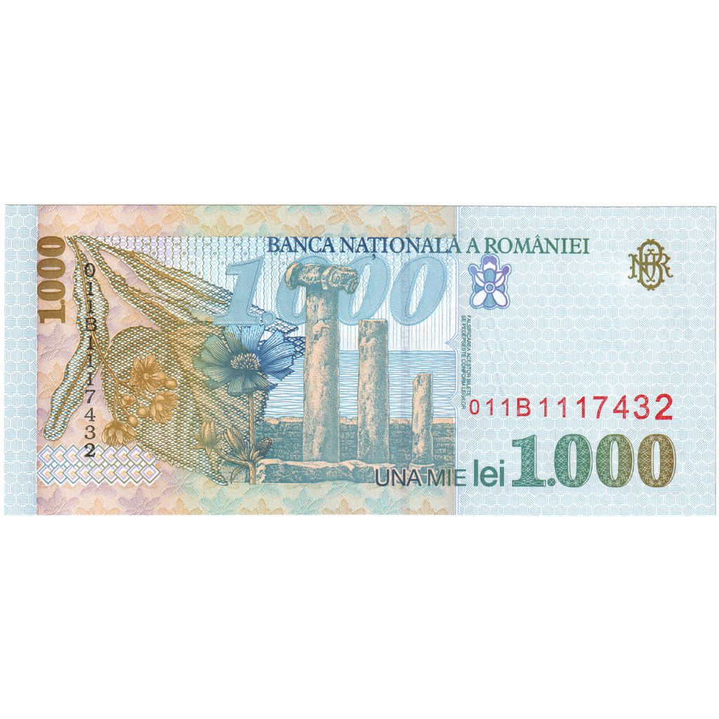 Banknot, 
  
  Rumunia, 
  
  1000 Lei