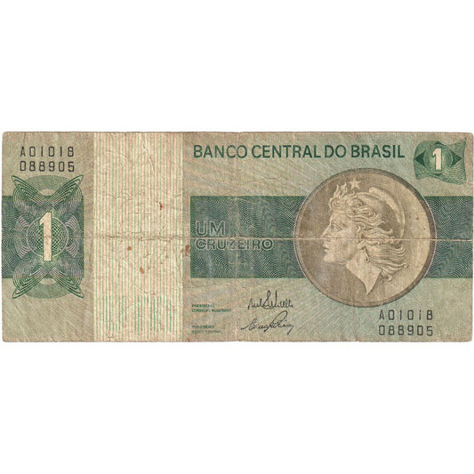 Brazylia, 
  
  1 Cruzeiro, 
  
  VF(20-25)