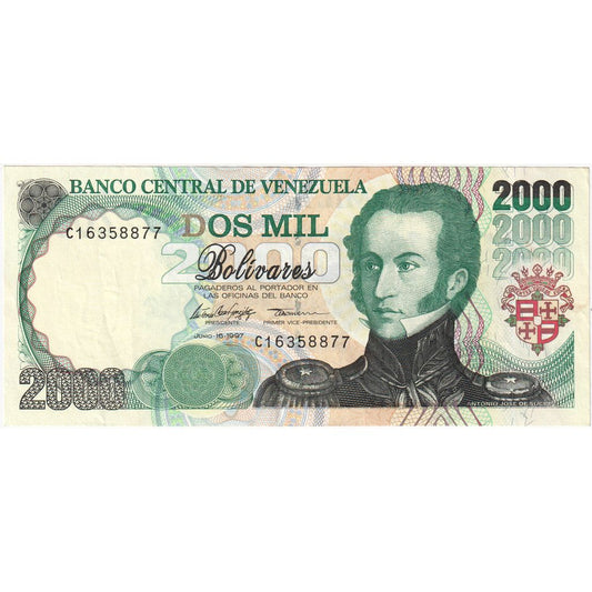 Wenezuela, 
  
  2000 boliwarów, 
  
  16.06.1997