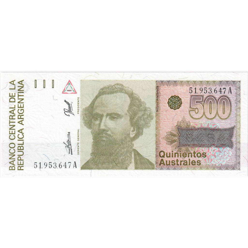 Argentyna, 
  
  500 Australijczyków, 
  
  UNC(65-70)