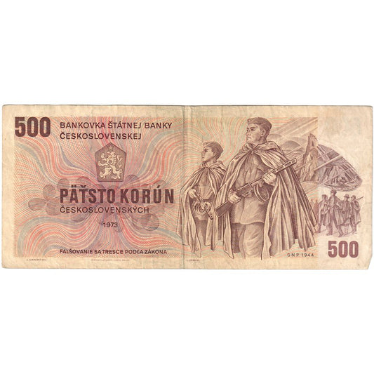 Czechosłowacja, 
  
  500 koron, 
  
  VF(30-35)