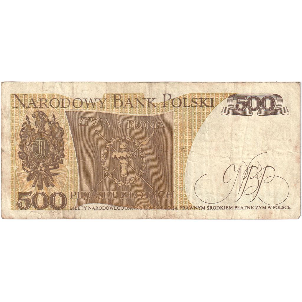 Polska, 
  
  500 złotych, 
  
  VF(20-25)