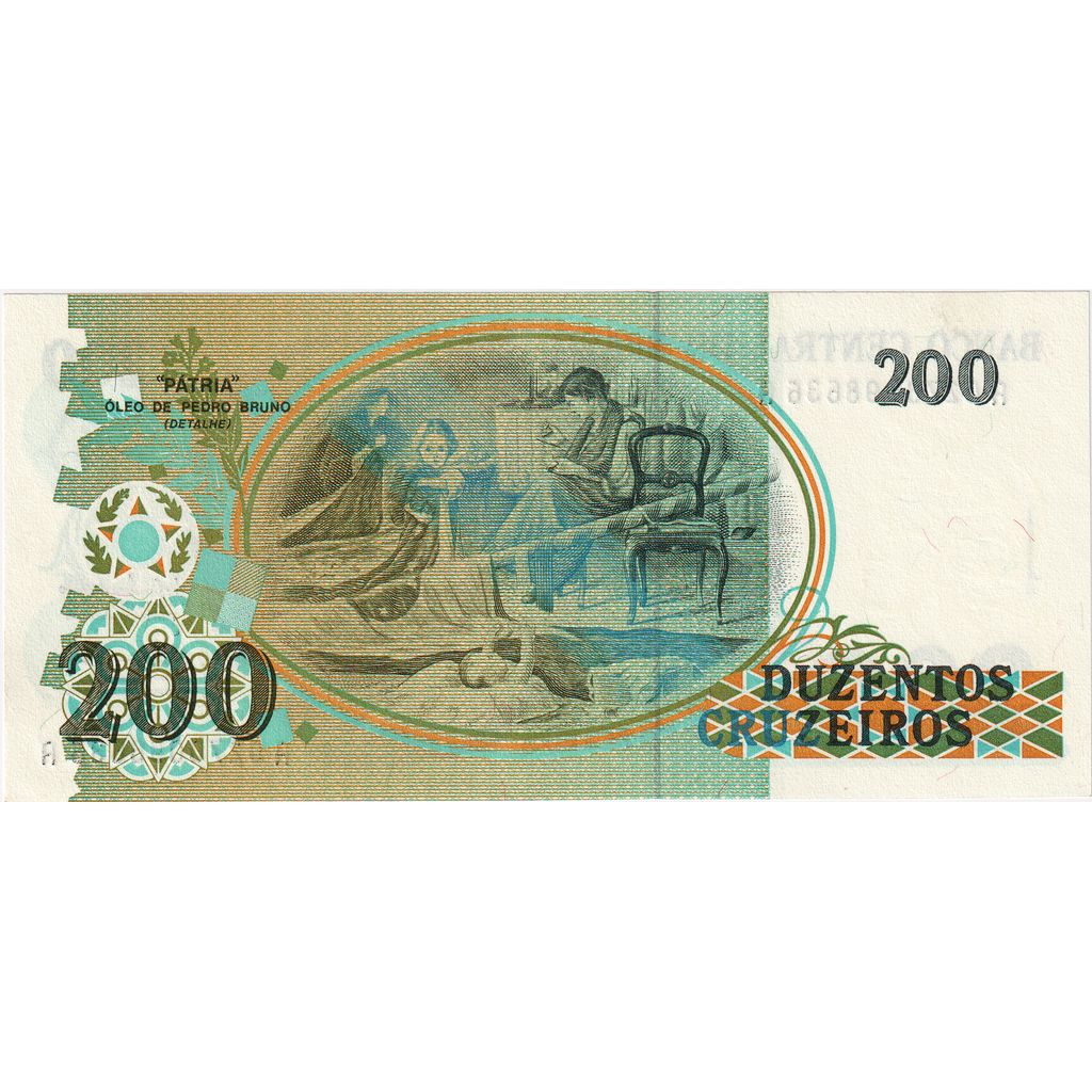 Brazylia, 
  
  200 Cruzeiros, 
  
  UNC(65-70)