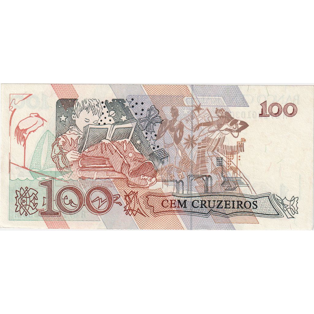 Brazylia, 
  
  100 Cruzeiros, 
  
  UNC(65-70)