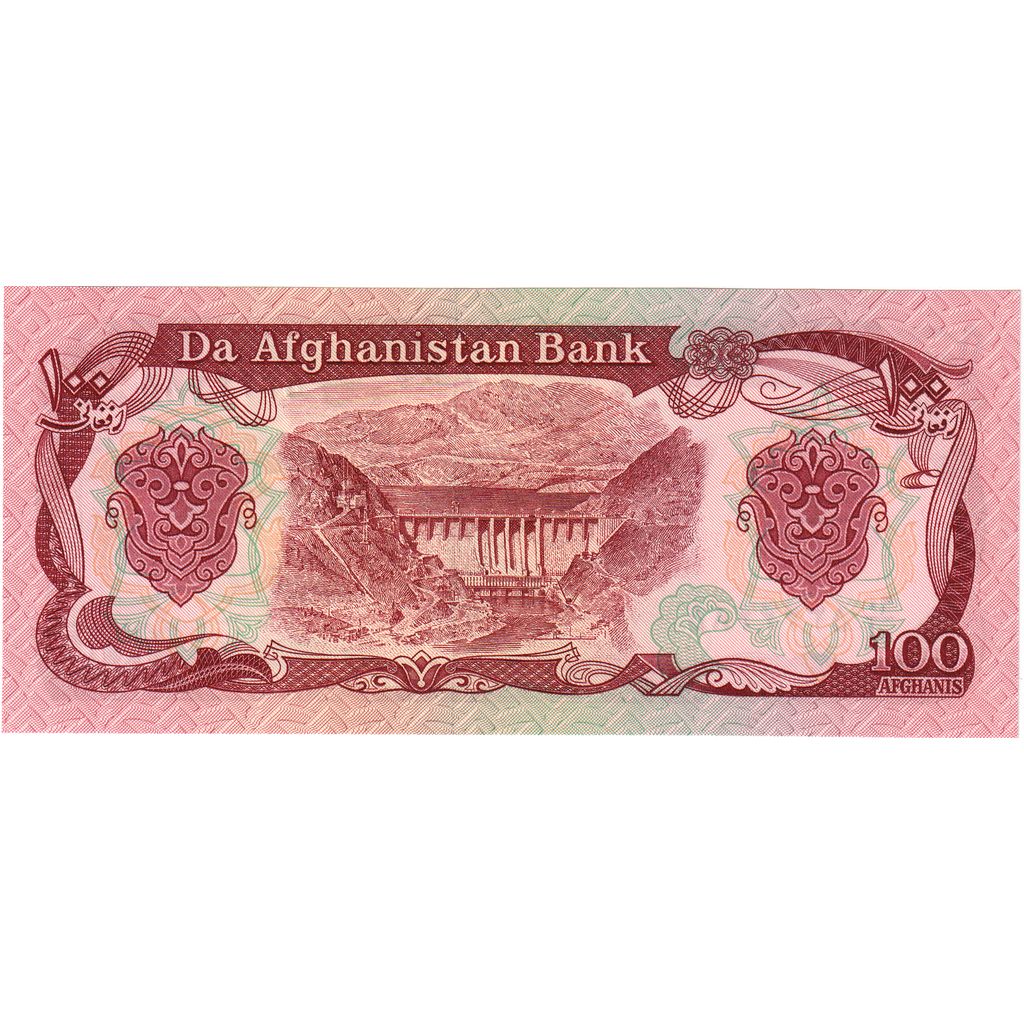 Afganistan, 
  
  100 Afgańczyków, 
  
  UNC(65-70)