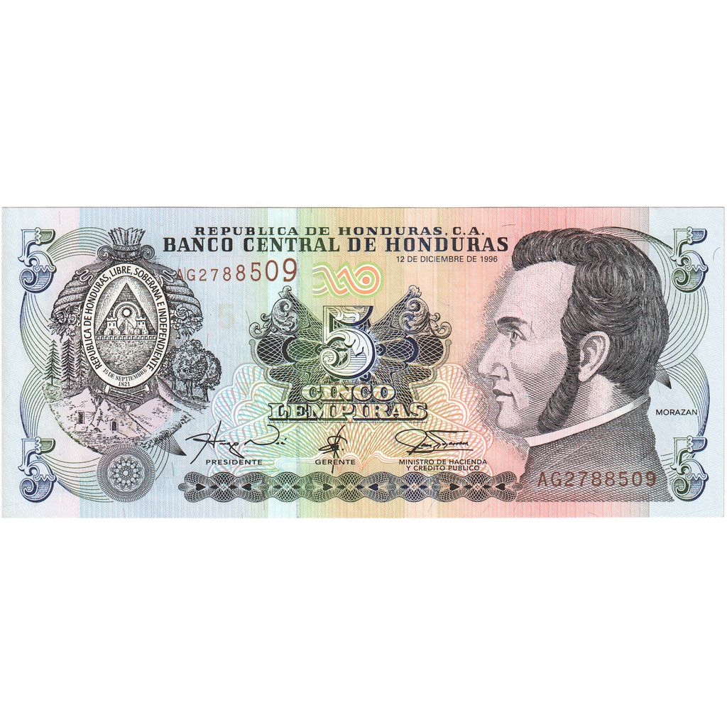 Honduras, 
  
  5 Lempir, 
  
  12.12.1996