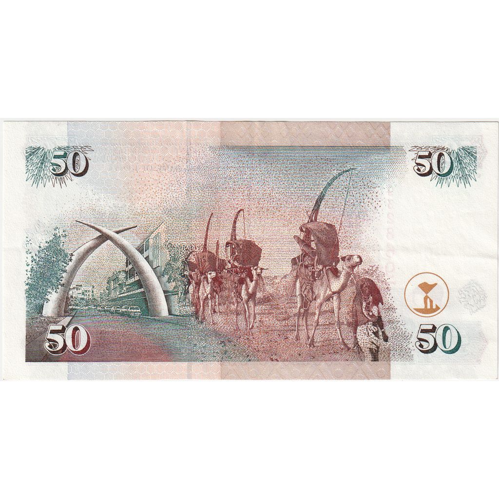 Kenia, 
  
  50 szylingów, 
  
  2000-07-01