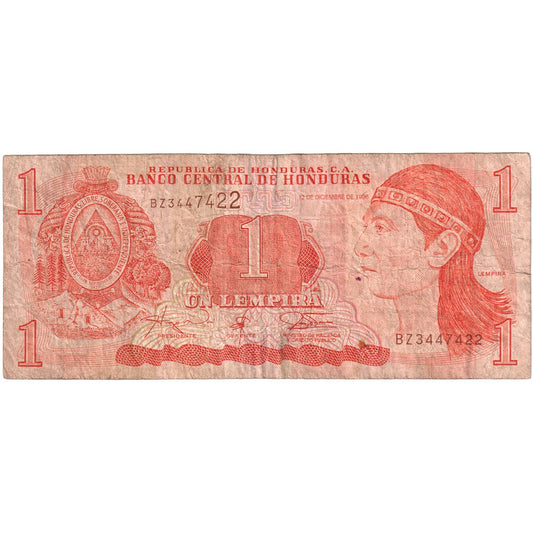 Honduras, 
  
  1 Lempira, 
  
  12.12.1996