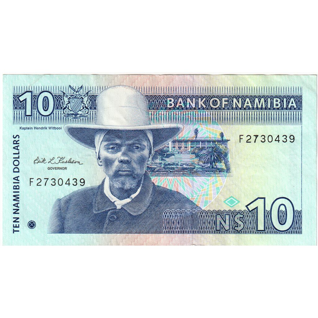 Namibia, 
  
  10 dolarów namibijskich, 
  
  UA(55-58)