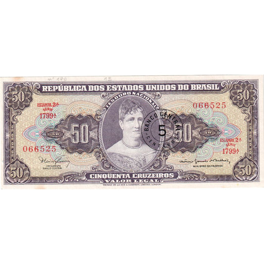 Brazylia, 
  
  5 Centavo na 50 Cruzeiros, 
  
  UNC(65-70)