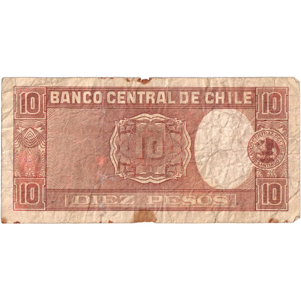 Chile, 
  
  10 peso = 1 kondor, 
  
  VF(20-25)