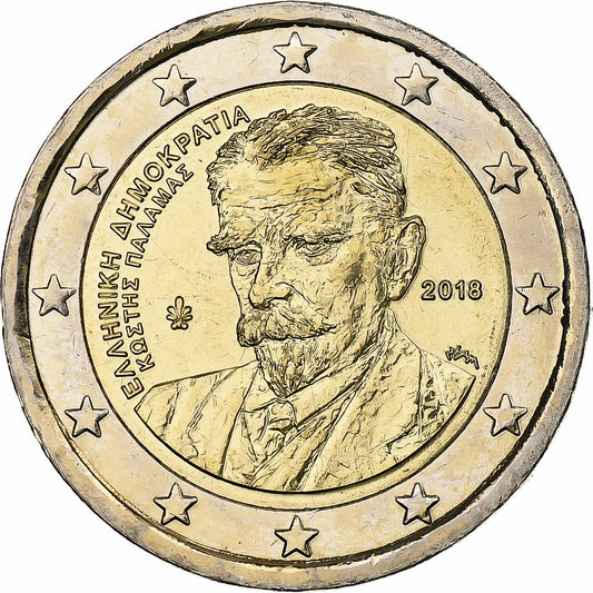 Griechenland, 
  
  2 euro, 
  
  Kostisa Palamasa