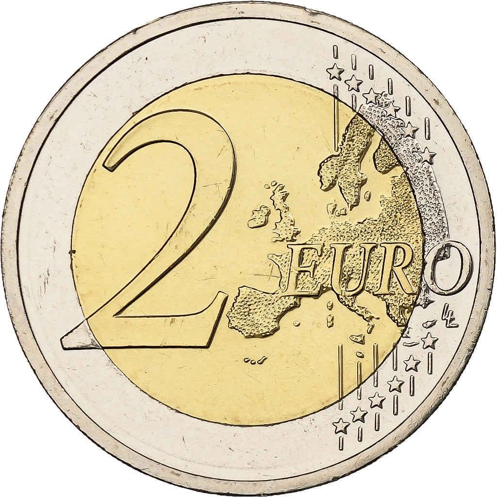 Zypern, 
  
  2 euro, 
  
  30 Jahre vor dem Drapeau de l'UE