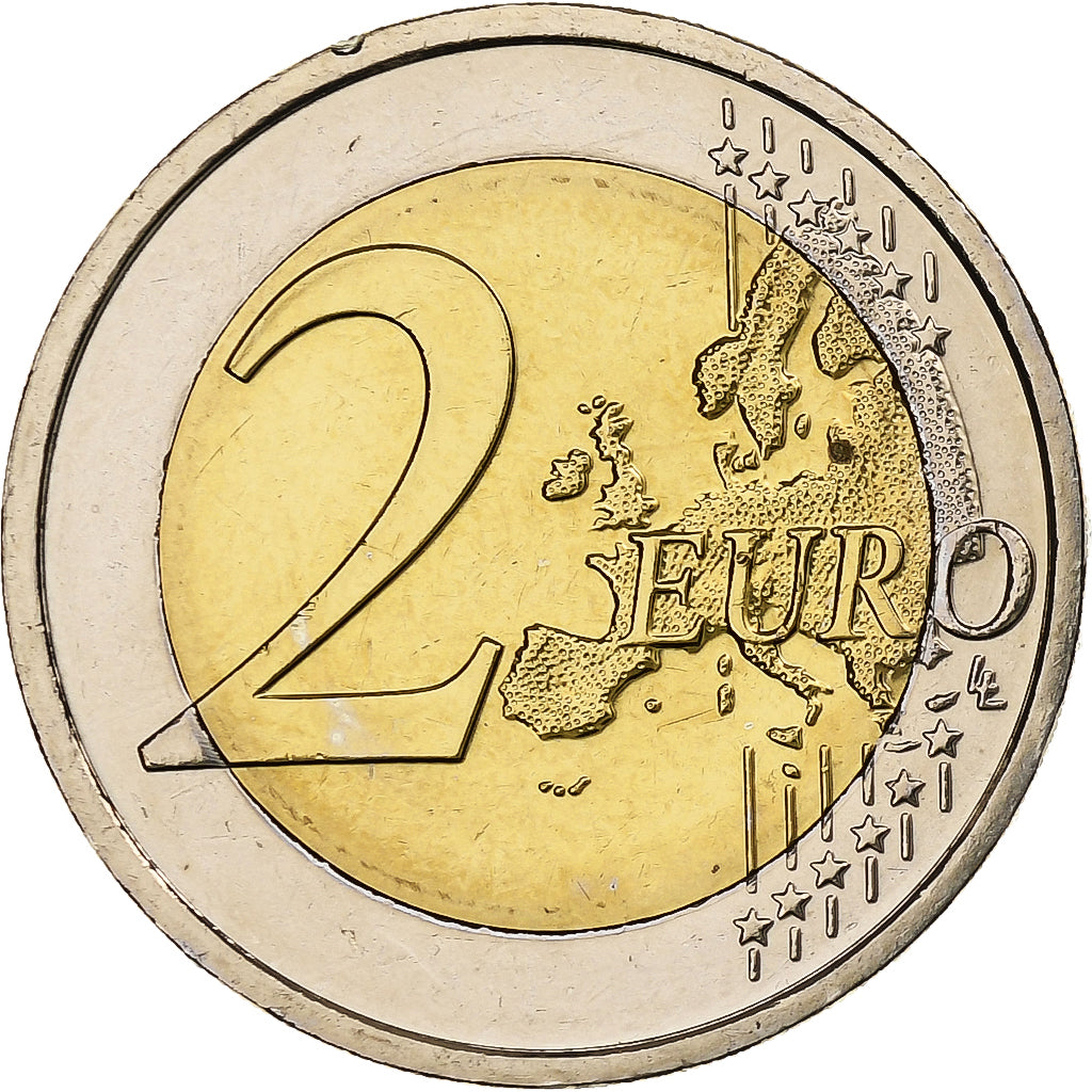 Irlandia, 
  
  2 euro, 
  
  30 Jahre vor dem Drapeau de l'UE