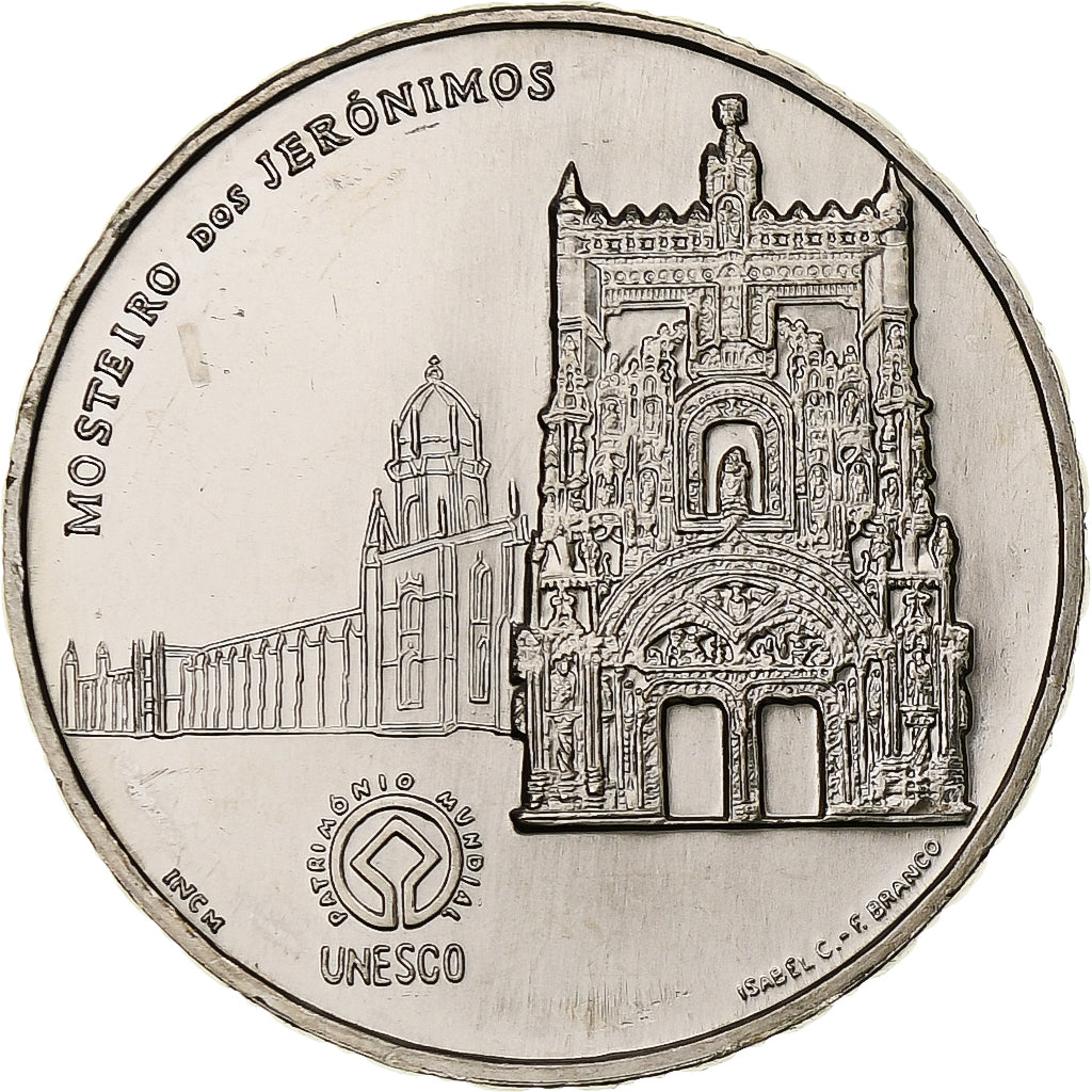 Portugalia, 
  
  2 1/2 Euro, 
  
  Unesco-Weltkulturerbe – Jerónimos-Kloster