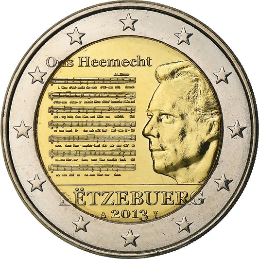 Luksemburg, 
  
  2 euro, 
  
  Hymn narodowy