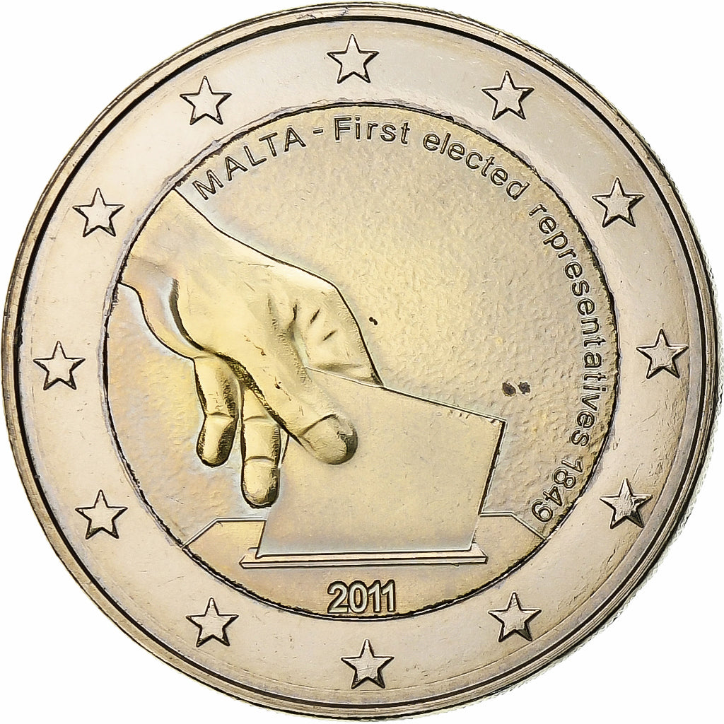 Malta, 
  
  2 euro, 
  
  Erste gewählte Vertreter