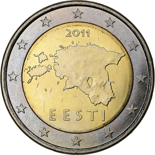 Estland, 
  
  2 euro, 
  
  2011