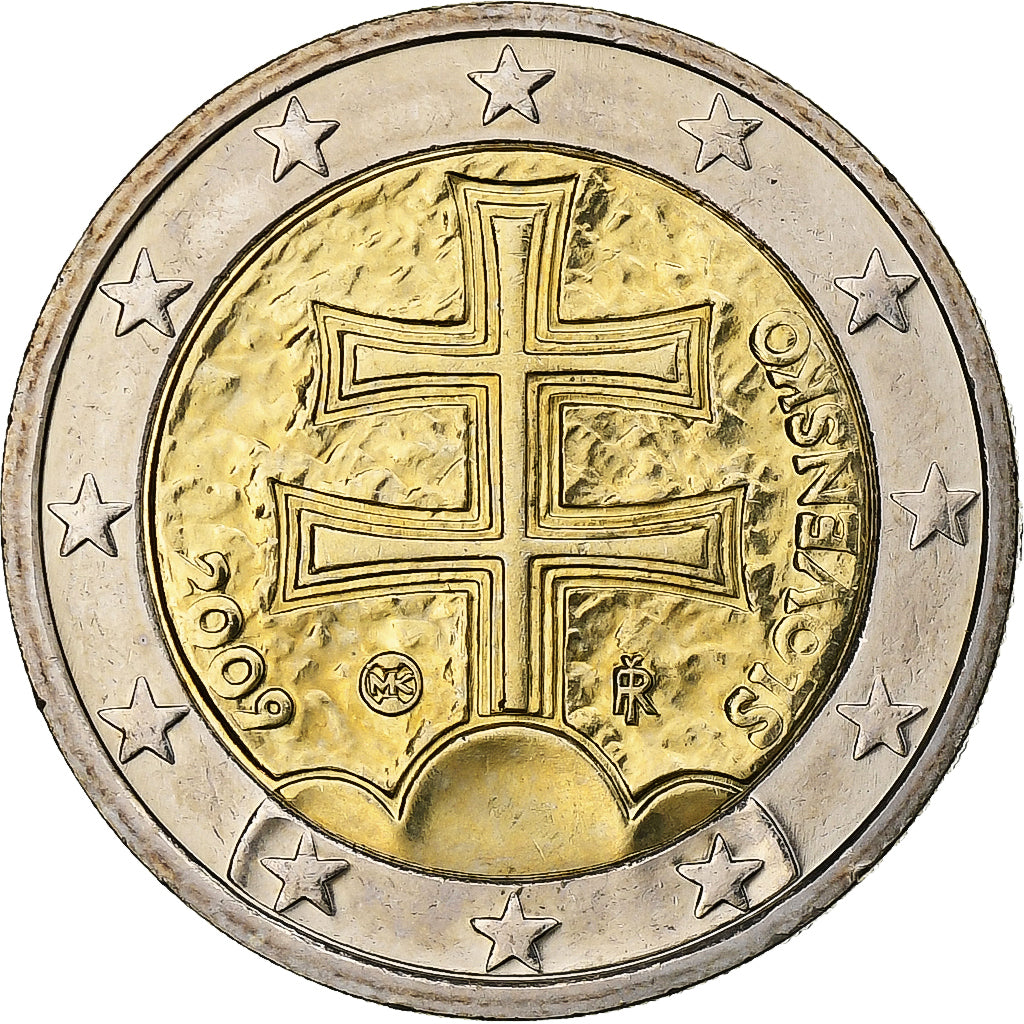 Słowak, 
  
  2 euro, 
  
  2009