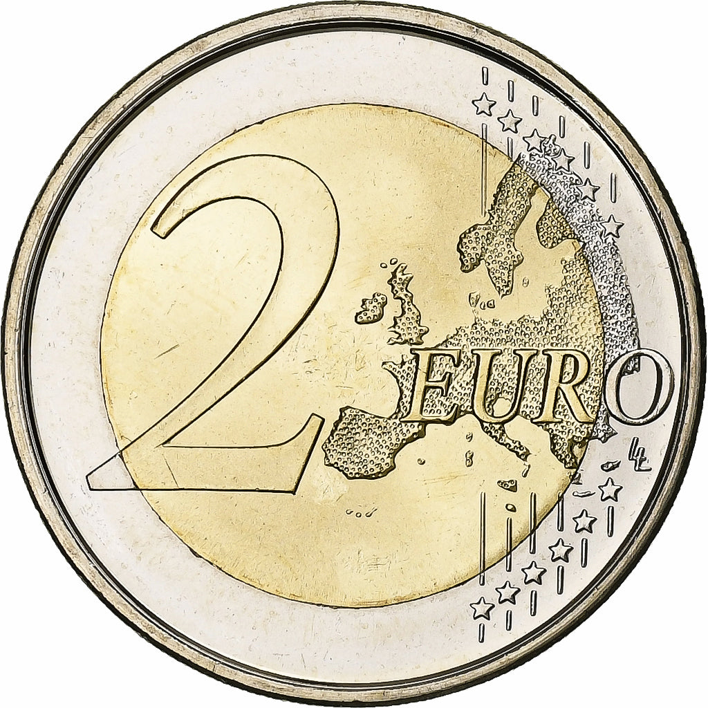 Hiszpan, 
  
  2 euro, 
  
  10 Jahre Euro-Bargeld