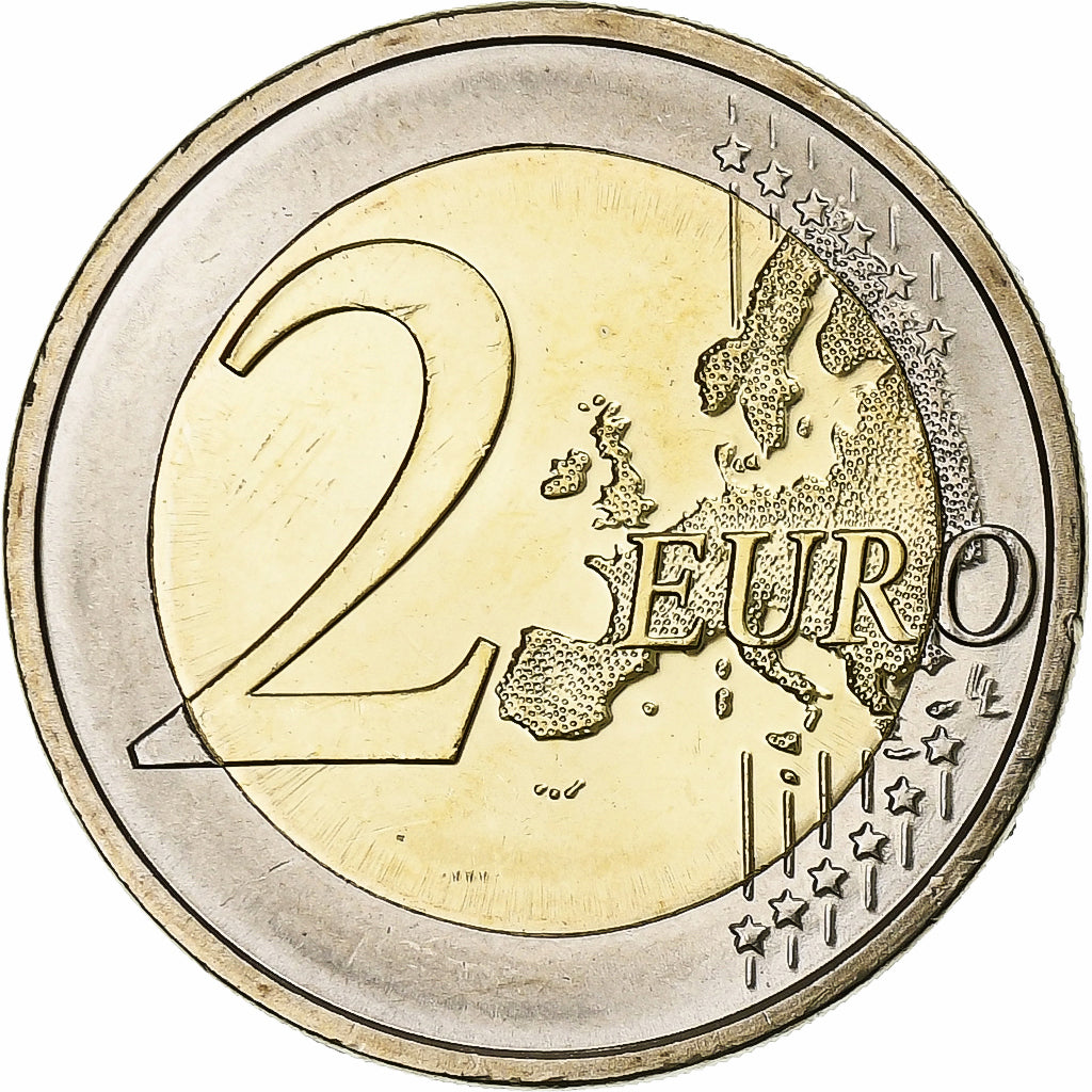 Słowenia, 
  
  2 euro, 
  
  10 Jahre Euro-Bargeld