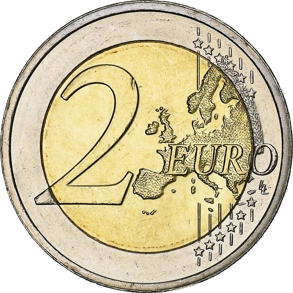 Luksemburg, 
  
  2 euro, 
  
  10 Jahre Euro-Bargeld