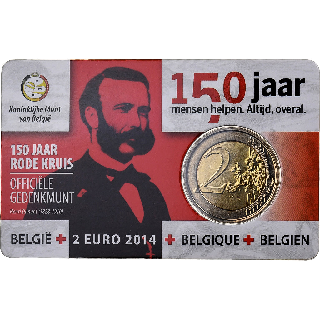 Belgia, 
  
  2 euro, 
  
  150 Jahre Rotes Kreuz