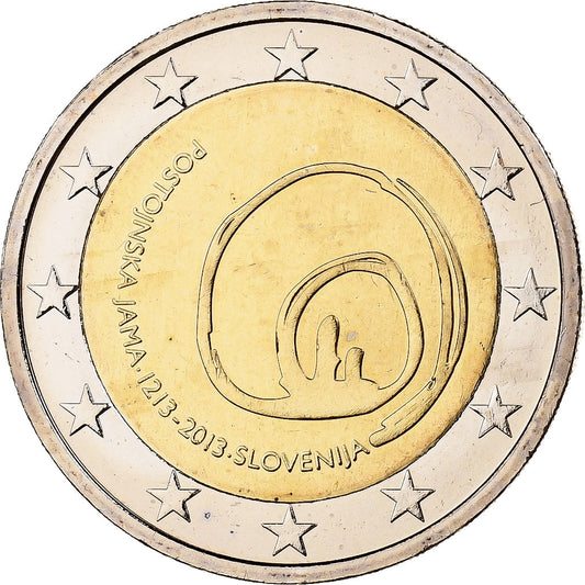 Słowenia, 
  
  2 euro, 
  
  Höhle von Postojna