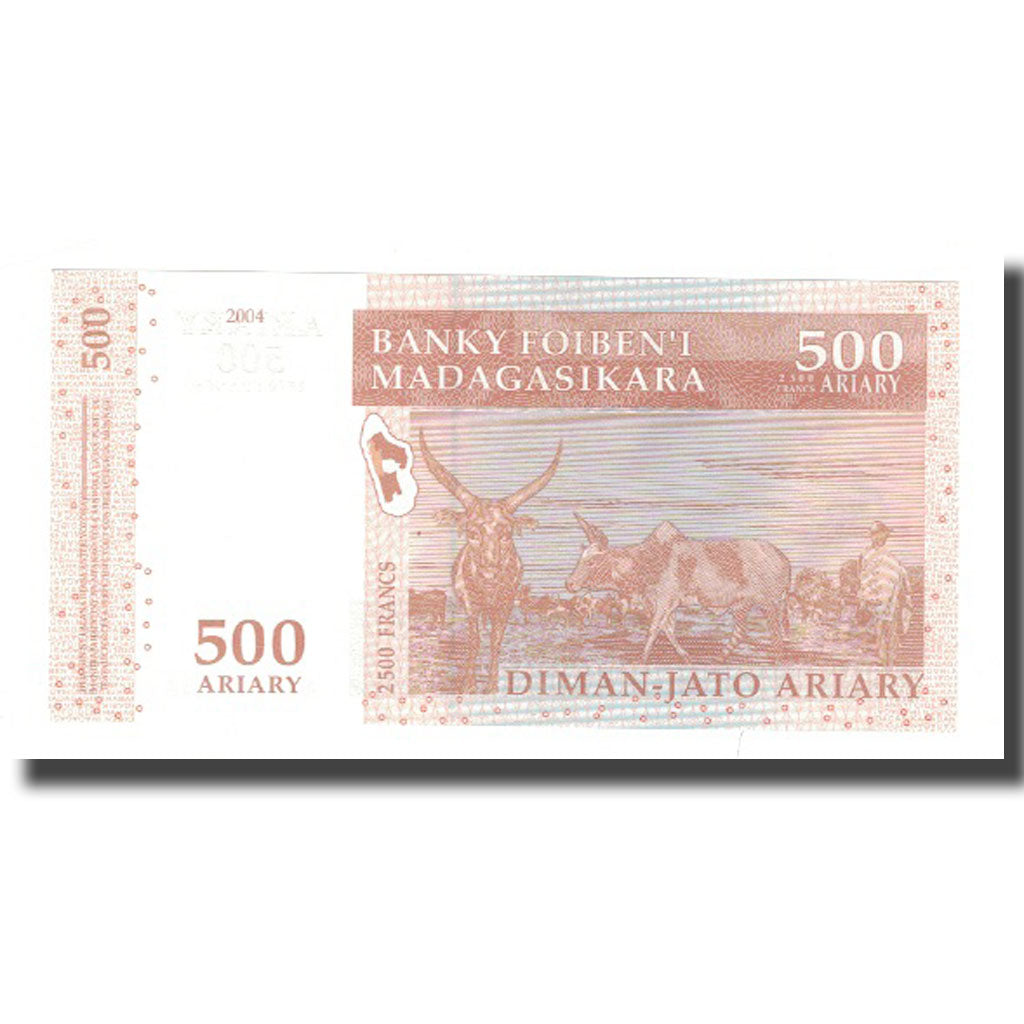 Banknot, 
  
  Madagaskar, 
  
  500 Ariarów