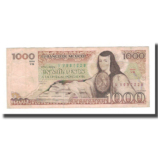 Banknot, 
  
  Meksyk, 
  
  1000 peso