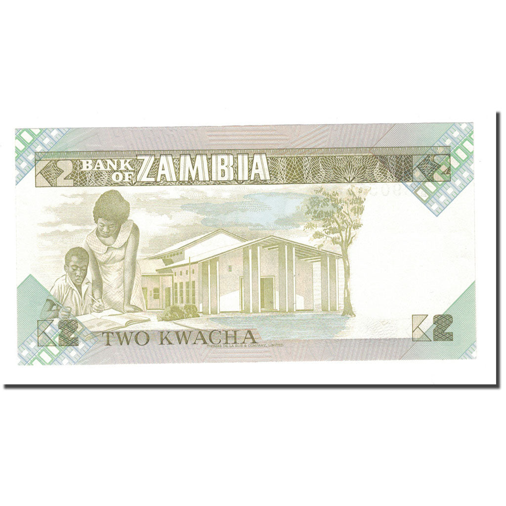 Banknot, 
  
  Zambia, 
  
  2 Kwacha