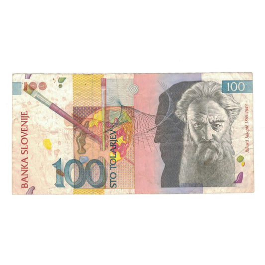 Banknot, 
  
  Słowenia, 
  
  100 Tolarjew