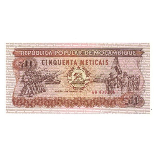 Banknot, 
  
  Mozambik, 
  
  50 Metyjczyków