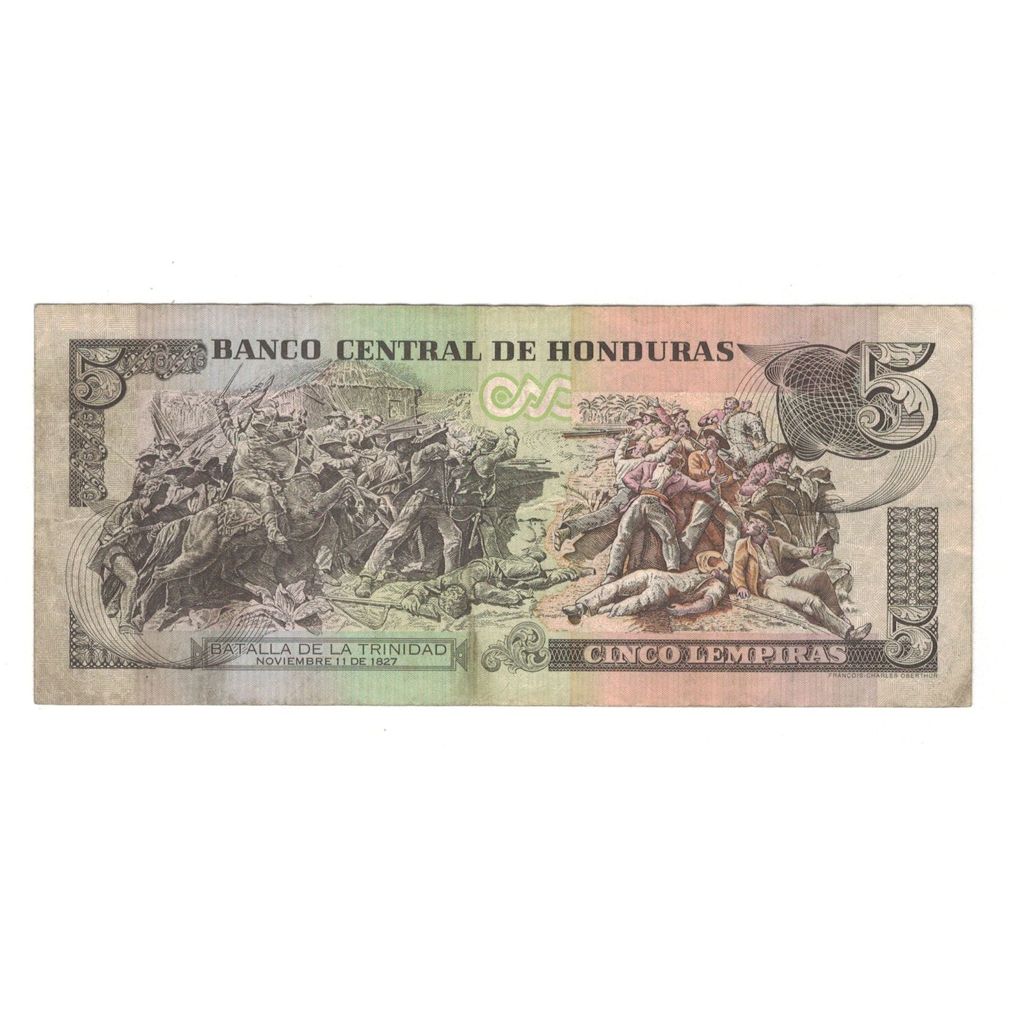 Banknot, 
  
  Honduras, 
  
  5 Lempir