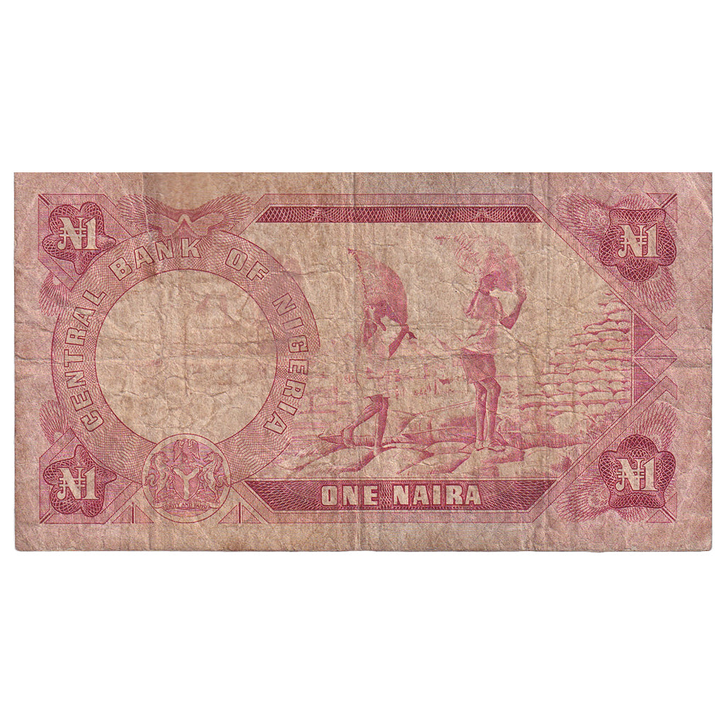 Nigeria, 
  
  1 Naira, 
  
  Bez daty (1973-78)