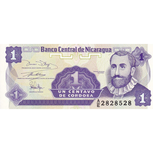 Nikaragua, 
  
  1 Centavo, 
  
  Bez daty (1991)