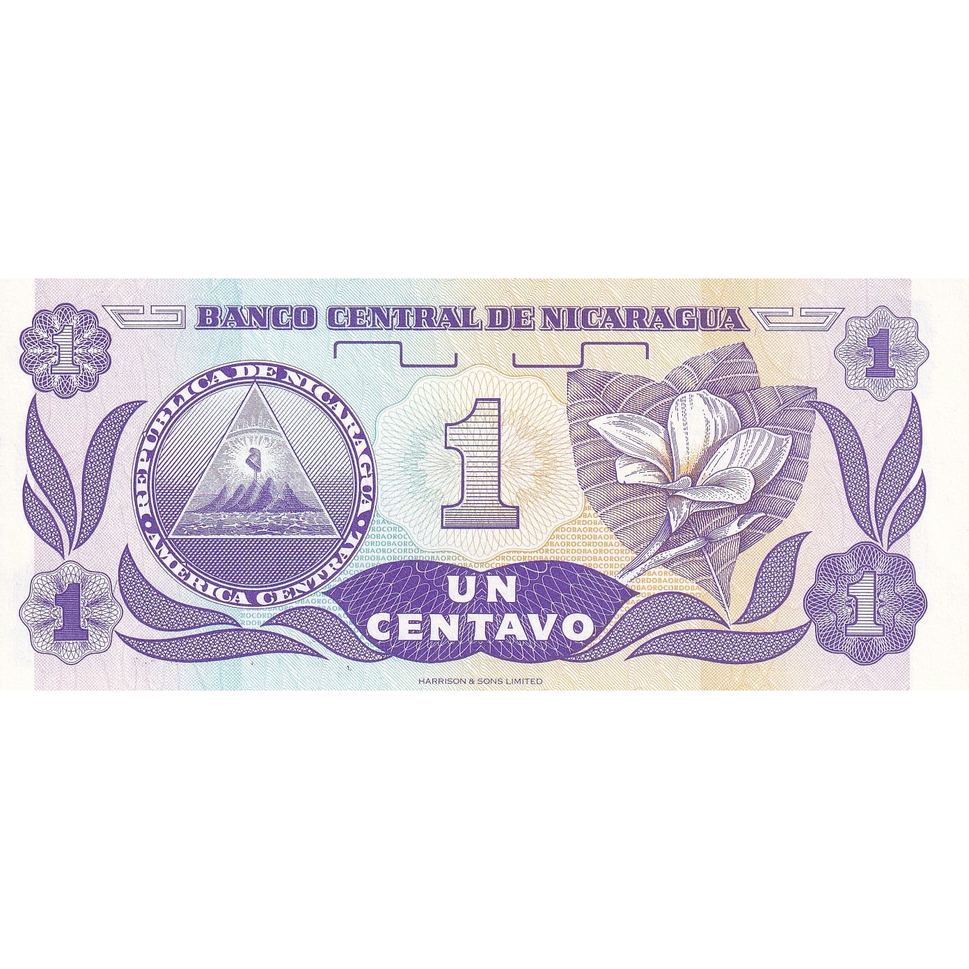 Nikaragua, 
  
  1 Centavo, 
  
  Bez daty (1991)